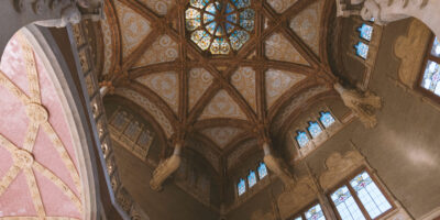 ceiling of church